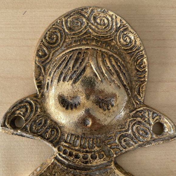 Vintage 1968 American Tack & Hardware Angel Door Wall Coat‎ Clothing Hook #123 - Picture 2 of 7